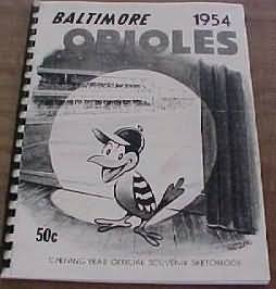 PA 1954 Baltimore Orioles